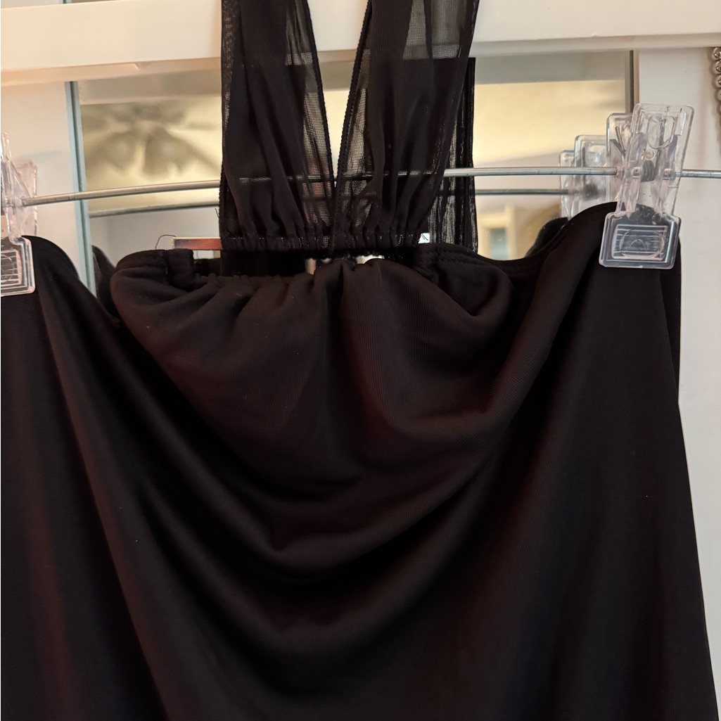 Nwot Elegant Black Halter Dress Nwot